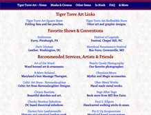 Tablet Screenshot of links.tigertorreart.com