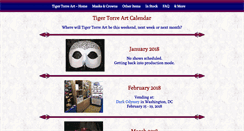 Desktop Screenshot of calendar.tigertorreart.com