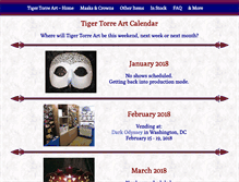 Tablet Screenshot of calendar.tigertorreart.com